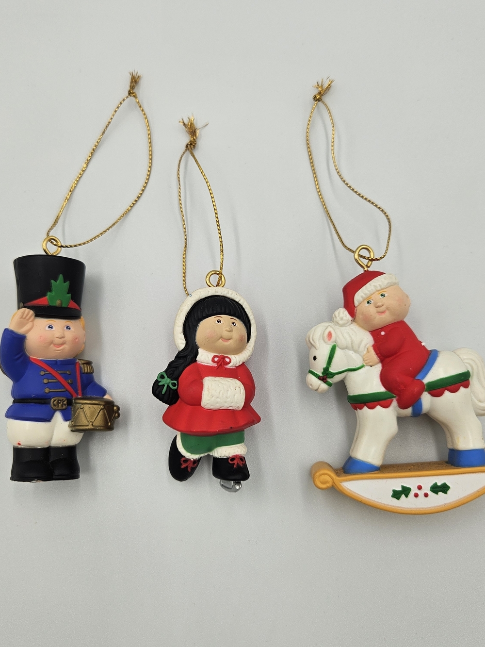 Vintage Cabbage Patch Kids Christmas Ornament Set of 3
